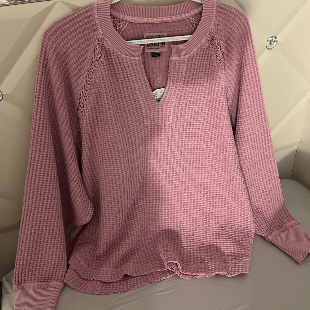 Aerie Waffle Knit Sweater